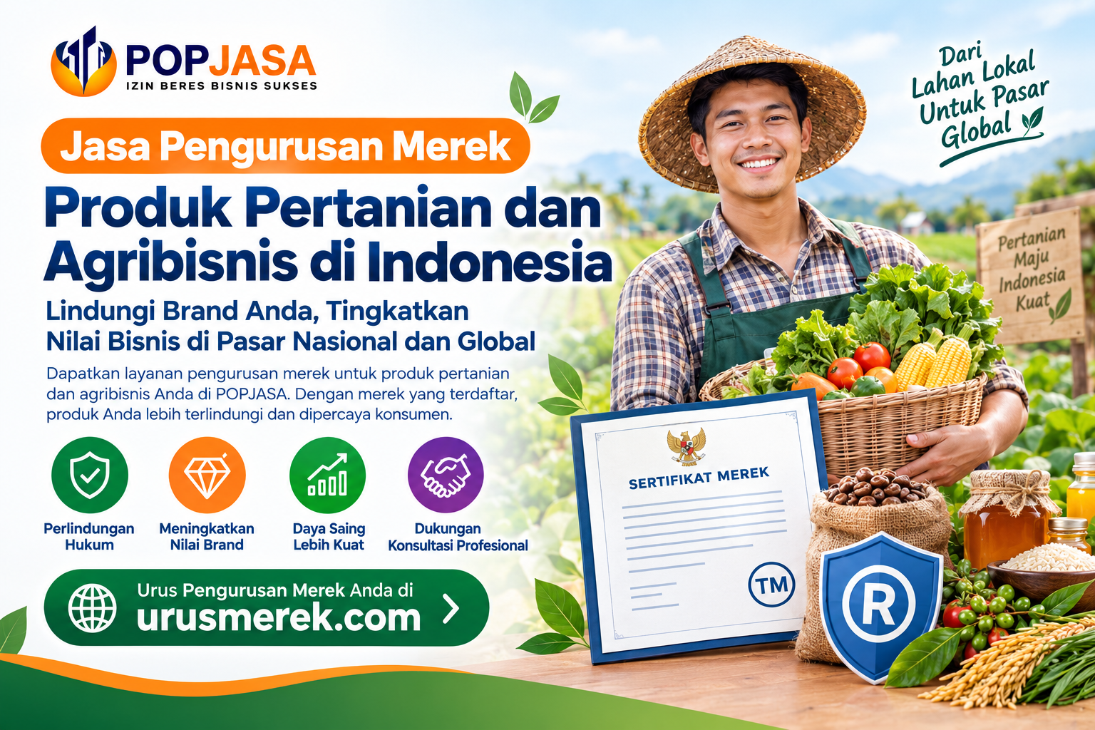 Jasa Pengurusan Merek Produk Pertanian dan Agribisnis di Indonesia