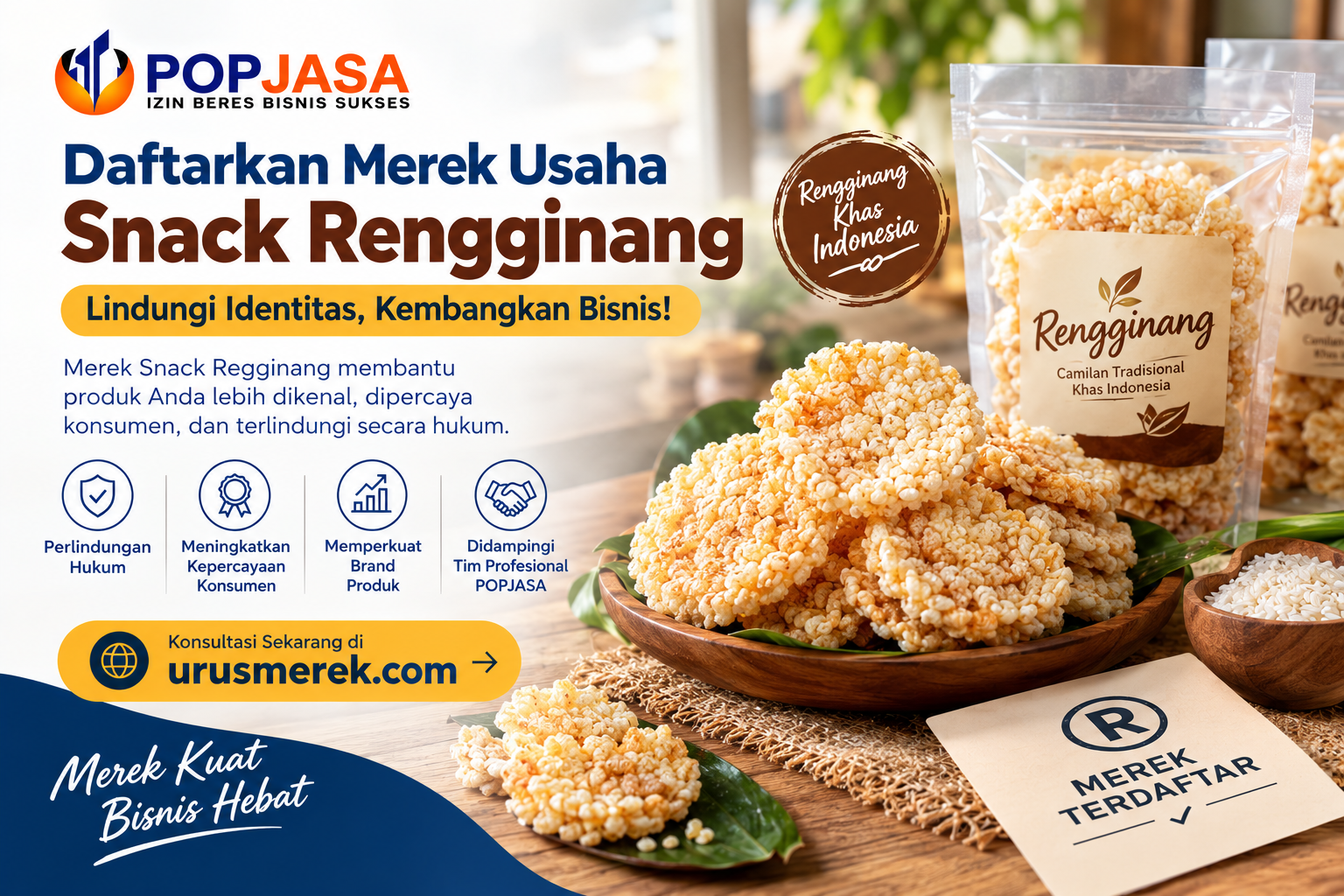 Cara Daftar Merek Usaha Snack Rengginang