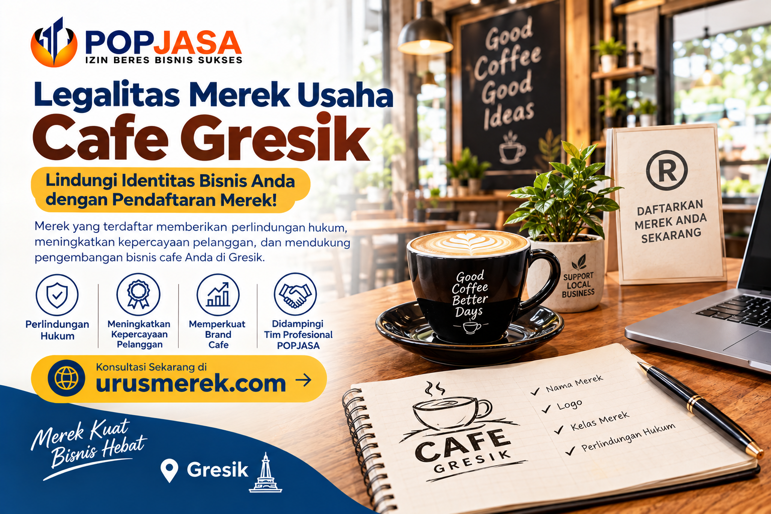 Legalitas Merek Usaha Cafe Gresik