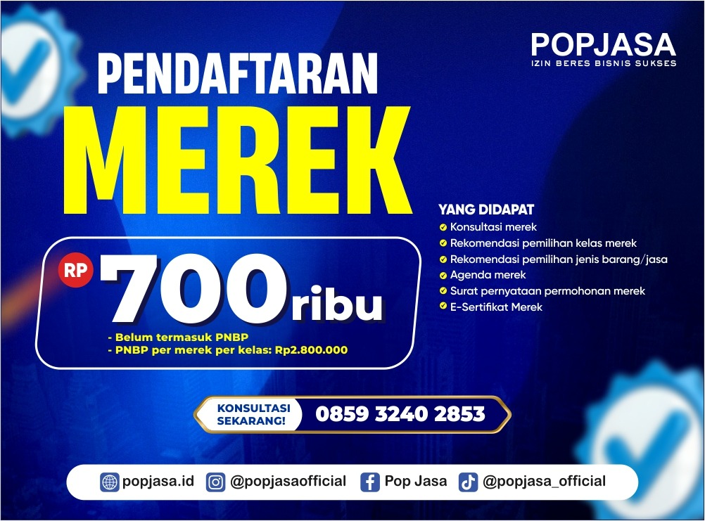 Paket Dasar Pendaftaran Merek